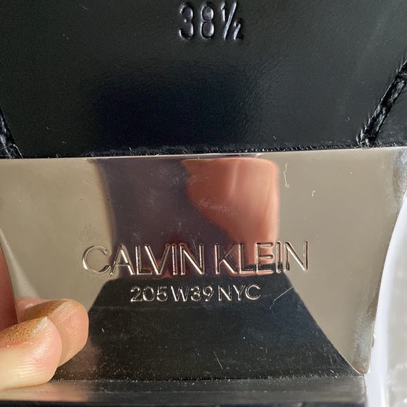 Calvin Klein Leather Western Boots - Picture 5 of 9